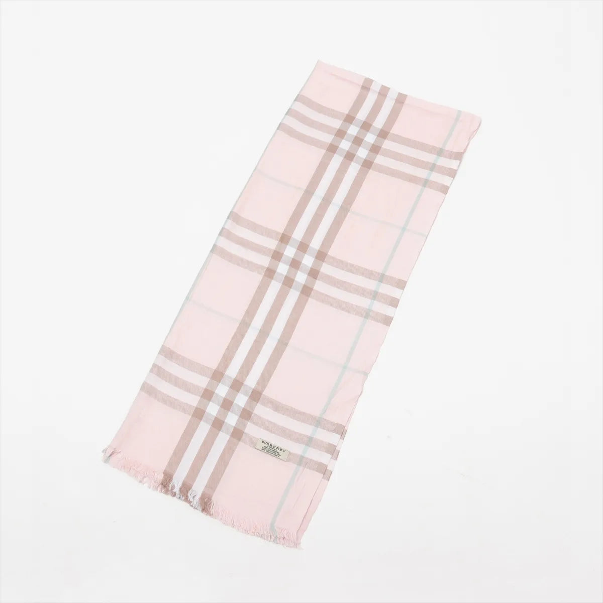 Burberry Nova Check Cashmere Scarf Pink