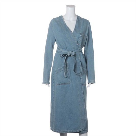 MM6 Denim Trench Coat Blue