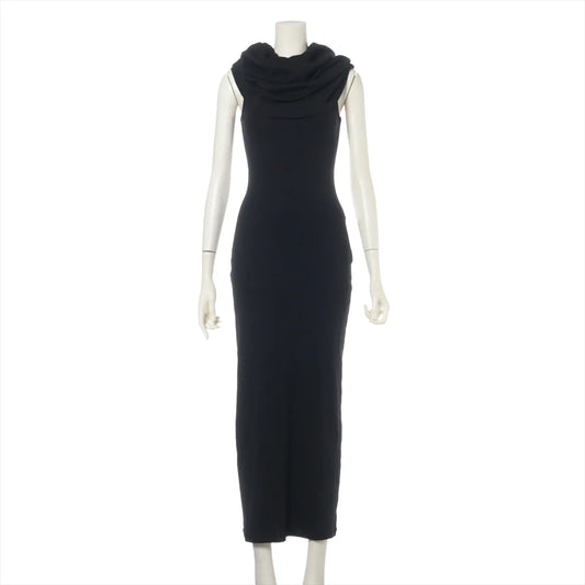 Loewe Cotton Bodycon Long Dress Black