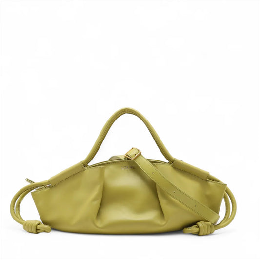 Loewe Paseo Leather Two-Way Shoulder Bag Green