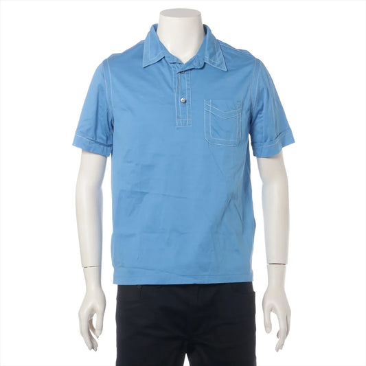 Prada Cotton Polo Shirt Blue