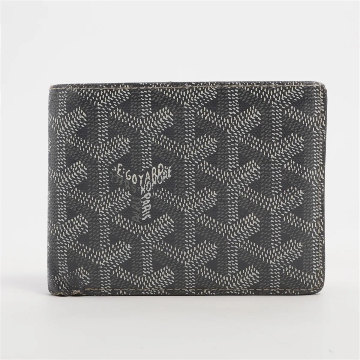 Goyard Herringbone Victoire Compact Wallet Light Grey