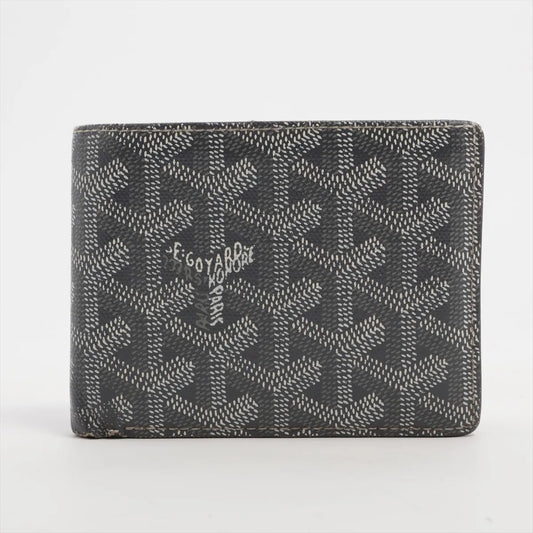 Goyard Herringbone Victoire Compact Wallet Light Grey