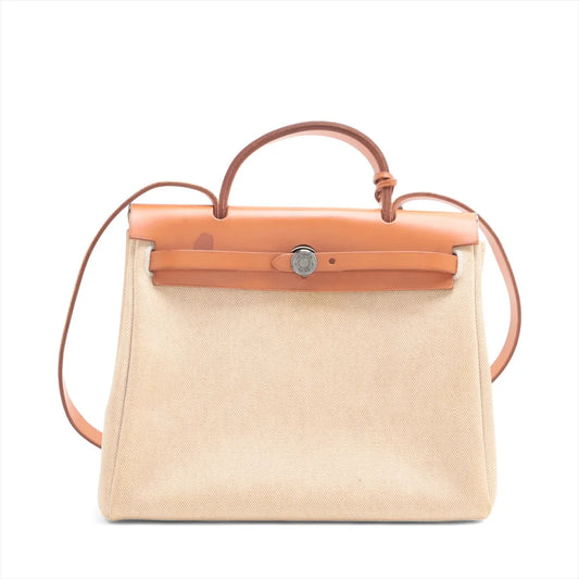 Hermès Herbag PM Twirl Ash x Leather Beige