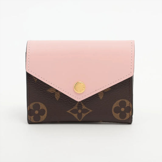 Louis Vuitton Monogram Portefeuille Zoé Compact Wallet Rose Ballerine