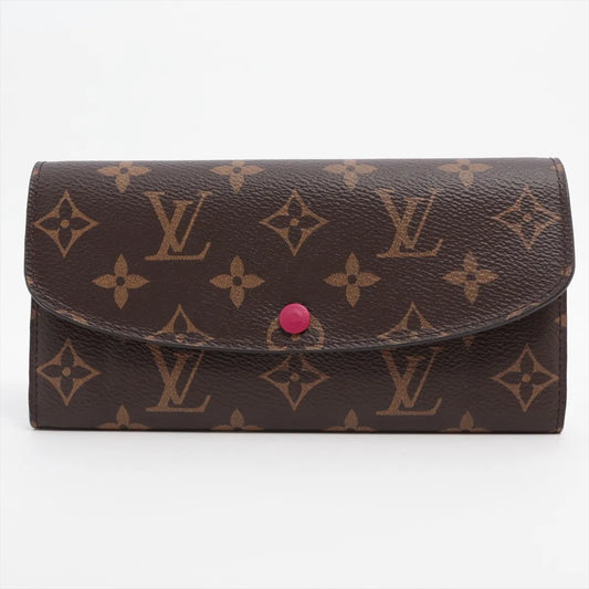 Louis Vuitton Monogram Emilie Wallet Fuchsia