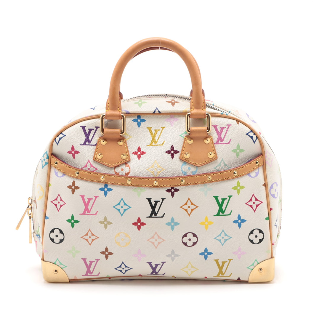Louis Vuitton Multicolor Trouville Handbag White