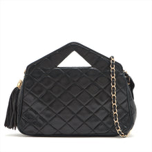 Load image into Gallery viewer, Chanel Matelasse Lambskin Two Way Shoulder Bag Black