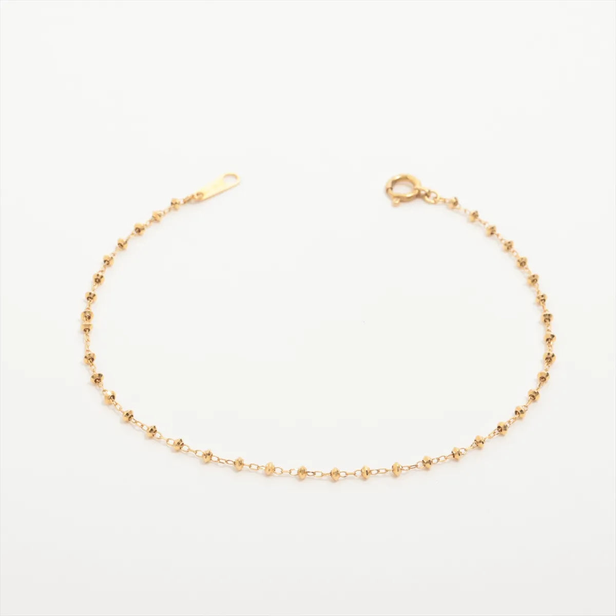 Station Bead Bracelet Yellow Gold