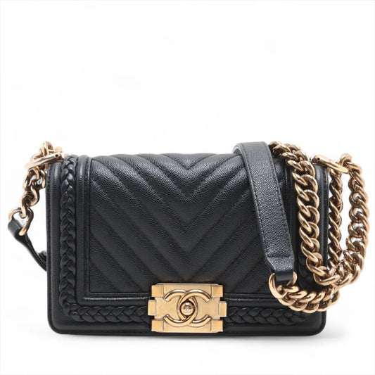 Chanel Boy Chanel 20 Small Chain Shoulder Bag Black