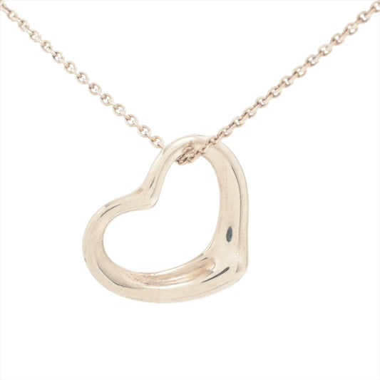 Tiffany & Co. Open Heart Necklace Silver