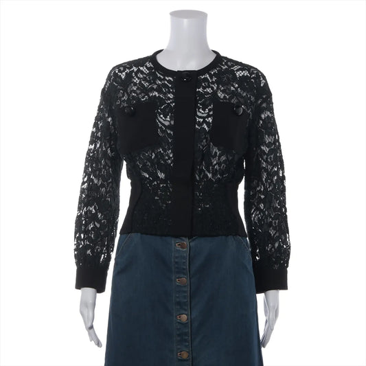 Louis Vuitton Cotton Nylon Lace Jacket Black