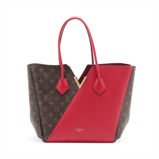 Louis Vuitton Monogram x Leather Kimono PM Brown x Red
