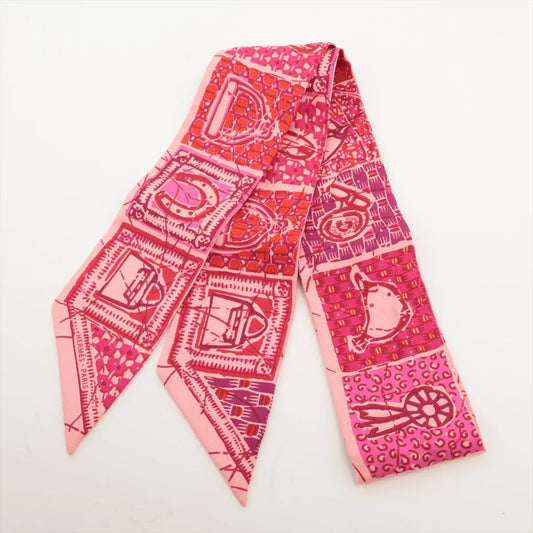 Hermes Twilly Le Boubou H Silk Pink