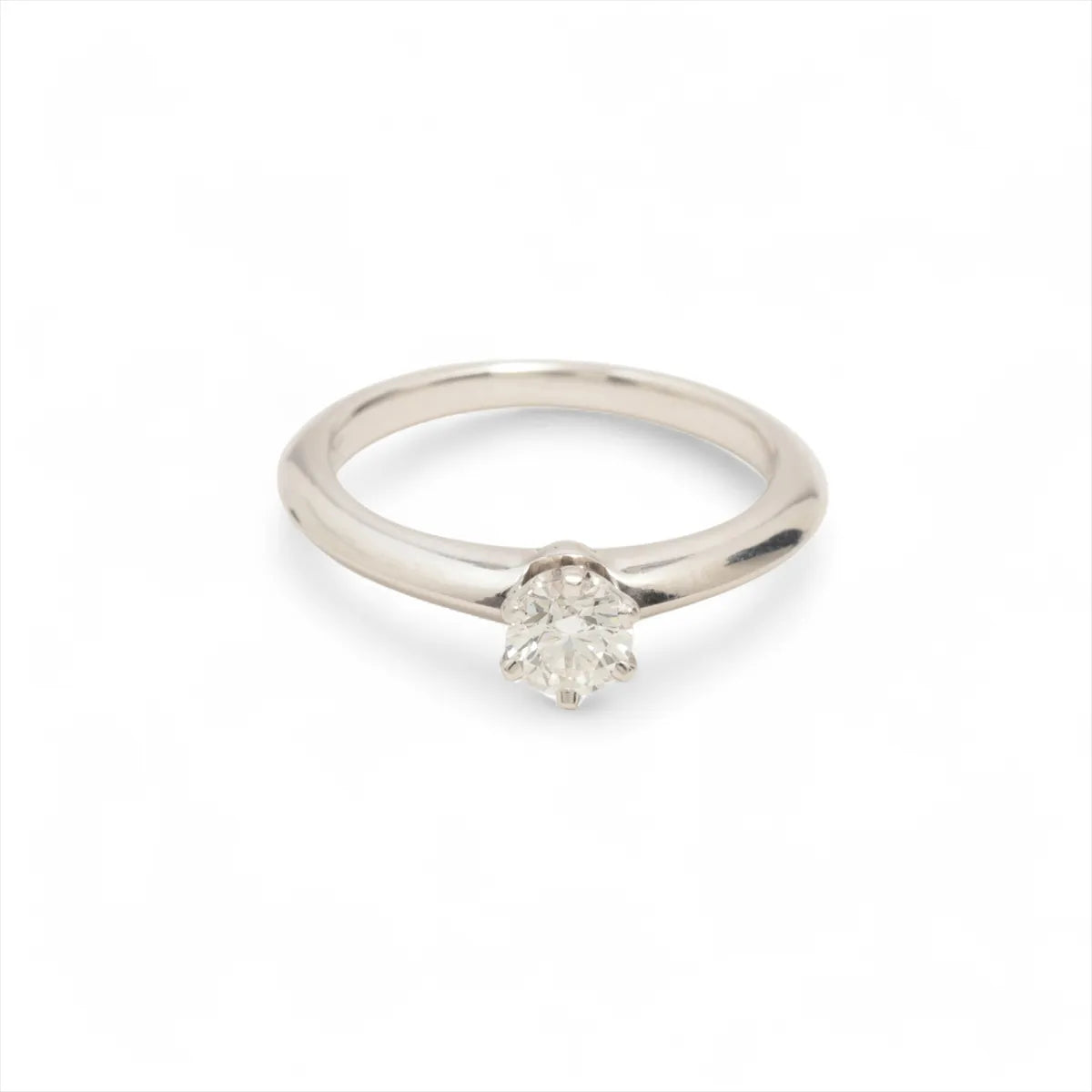 Tiffany & Co. Solitaire Diamond Ring Platinum