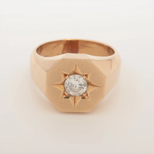Center Diamond Ring Gold