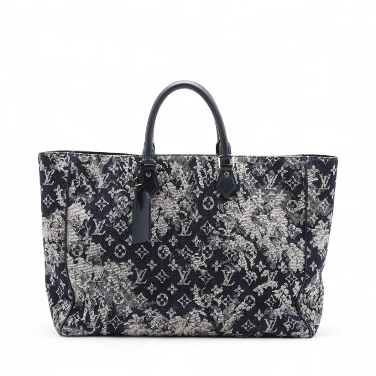 Louis Vuitton Monogram Tapestry Grand Sac Navy Blue