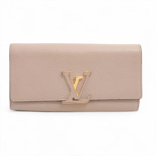 Louis Vuitton Taurillon Capucines Long Wallet Galet