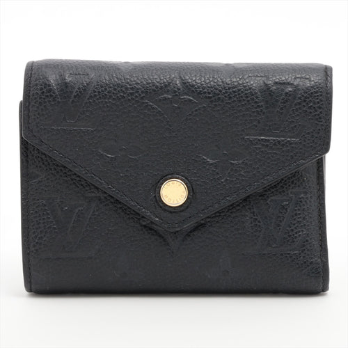 Louis Vuitton Monogram Empreinte Victorine Wallet Black