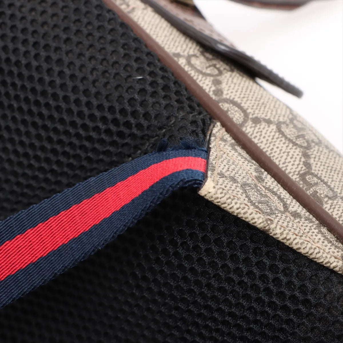 Gucci GG Supreme Bosco Leather Backpack Brown