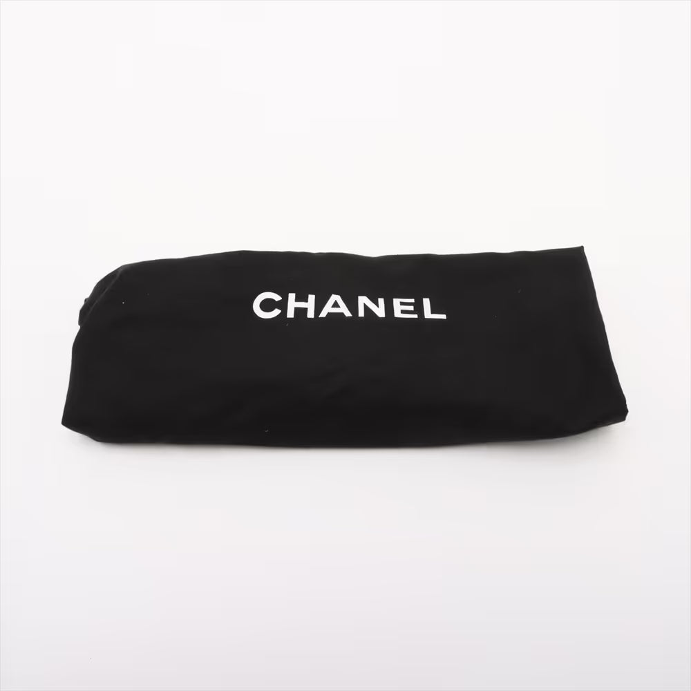 Chanel Demakamatrasse 30 Large Caviar Skin Double Flap Double Chain Bag Black