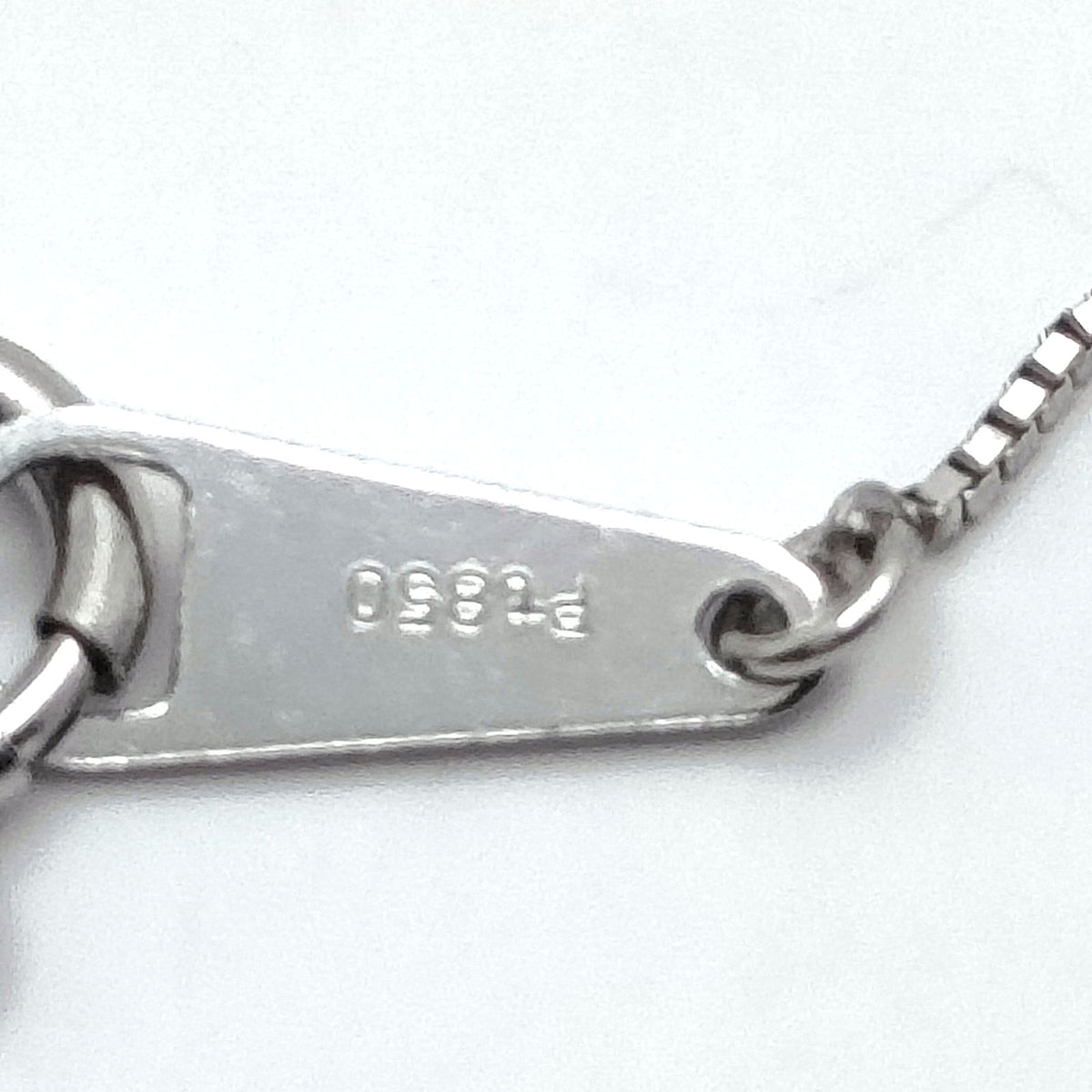 Platinum 0.30 ct Diamond Solitaire Necklace — detail 2