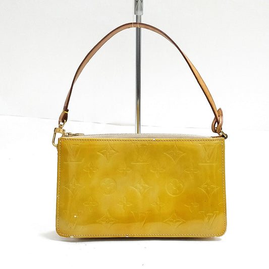Louis Vuitton Yellow Vernis Lexington Pouch — product view