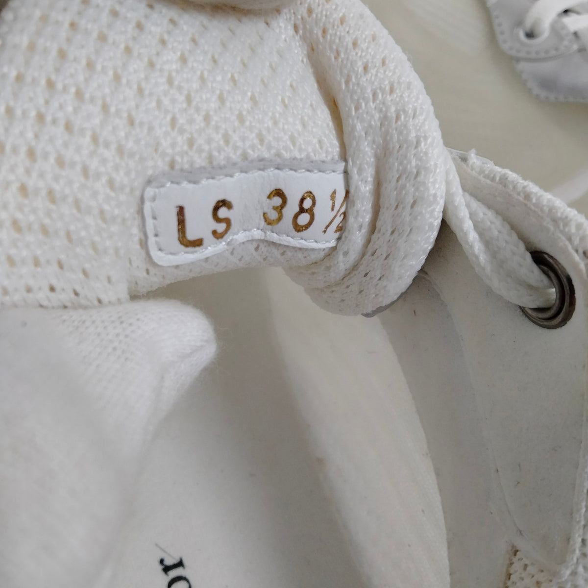 Christian Dior white and silver mesh sneakers, EU 38.5 — detail 5