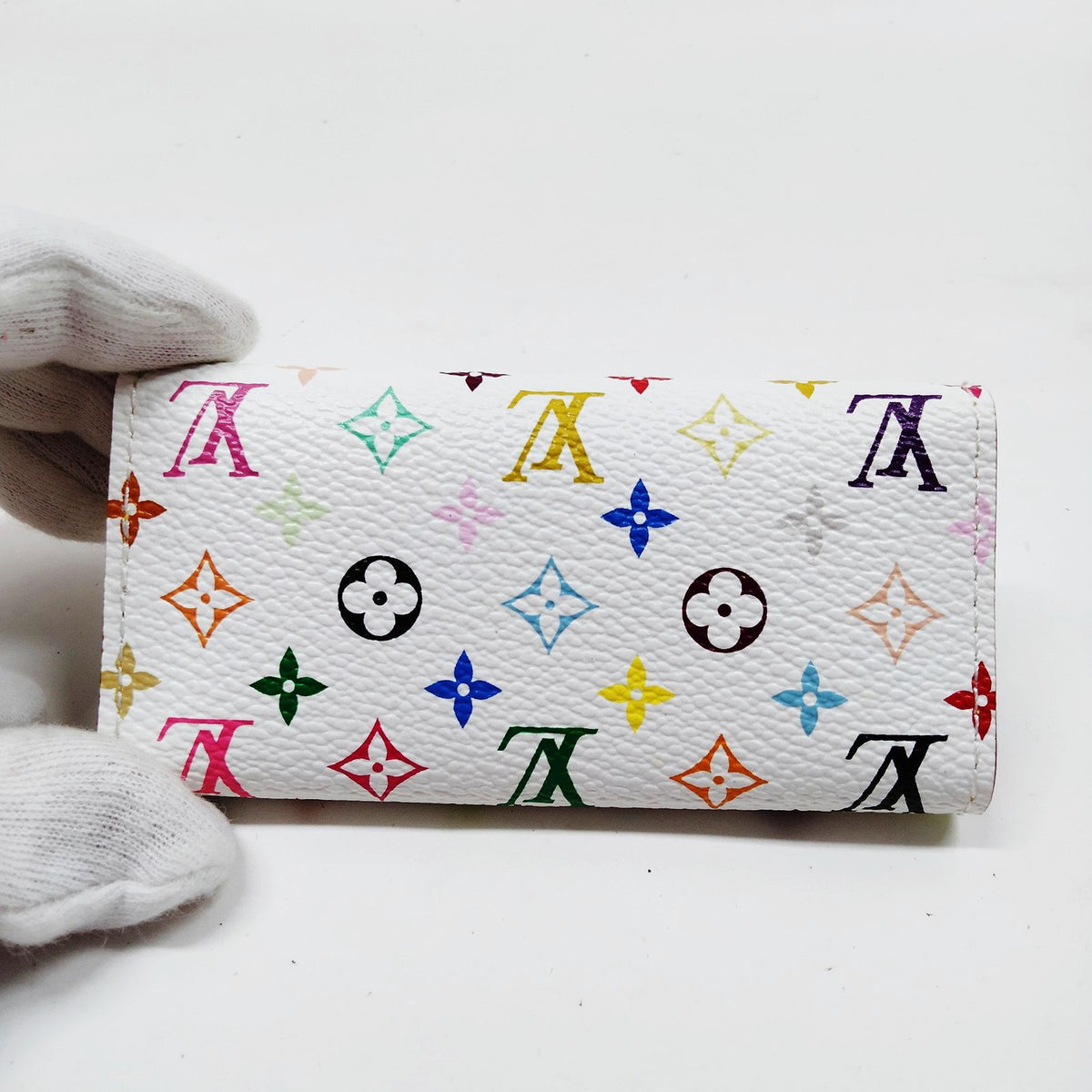 Louis Vuitton White Monogram Multicolore Key Case — detail 1