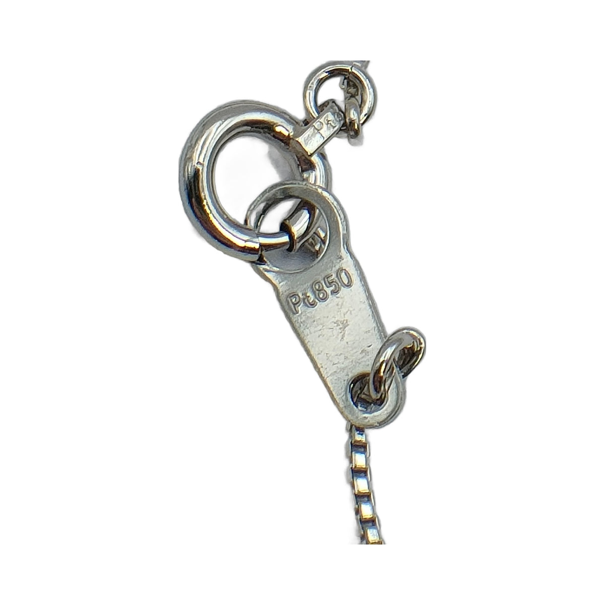 Platinum 0.419 ct Diamond Solitaire Necklace — detail 3