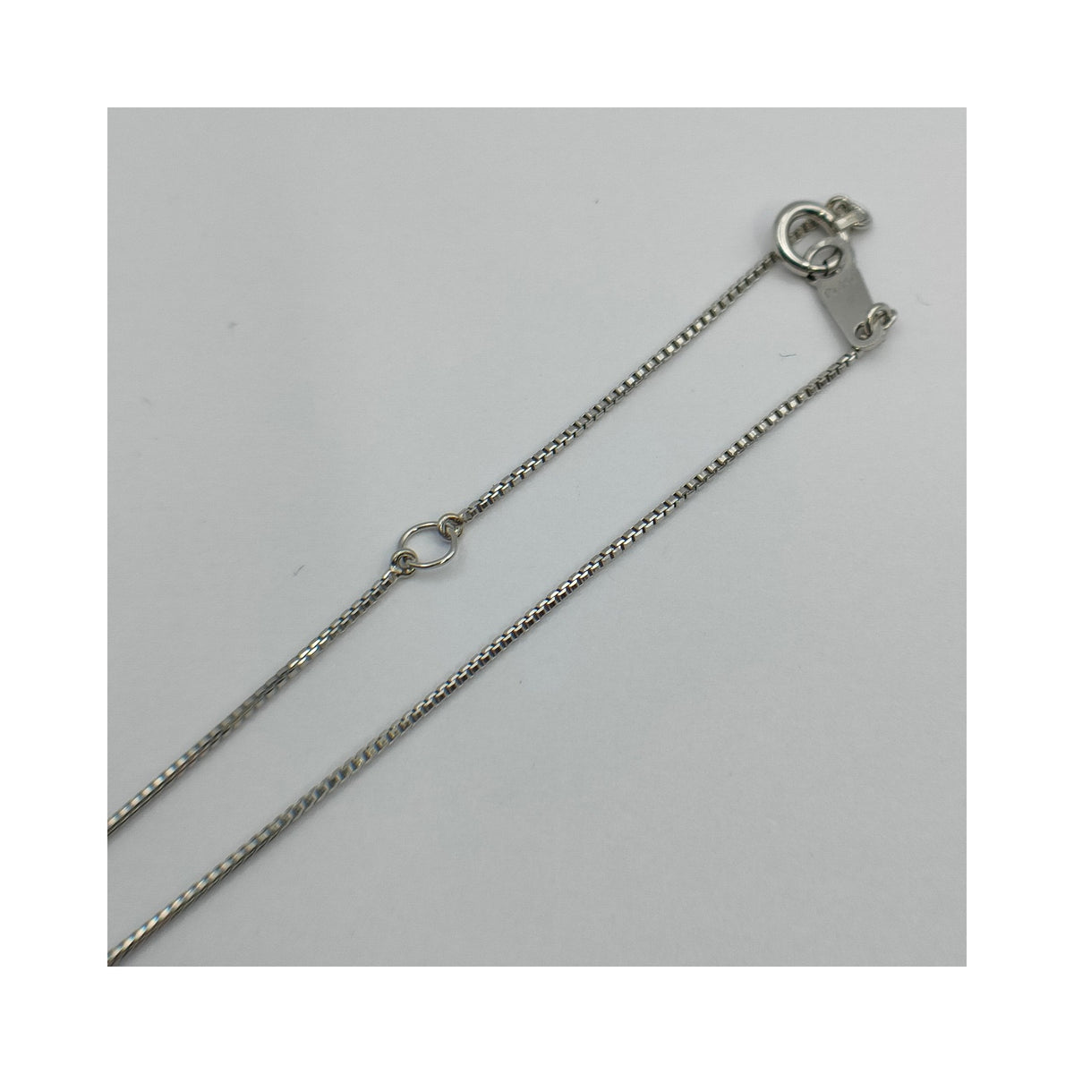 Platinum 0.419 ct Diamond Solitaire Necklace — detail 4
