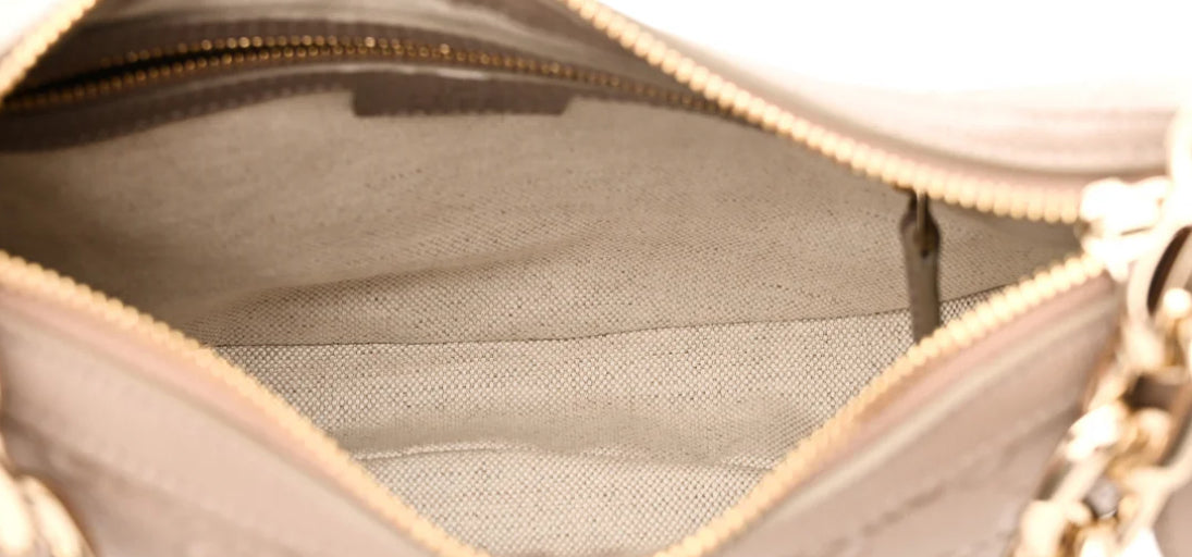 Gucci GG Emblem Leather Shoulder Bag