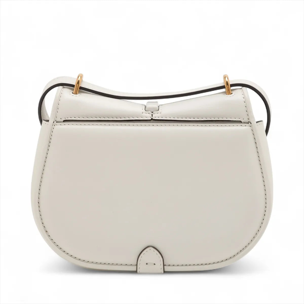 Fendi C'mon Small Leather Shoulder Bag White