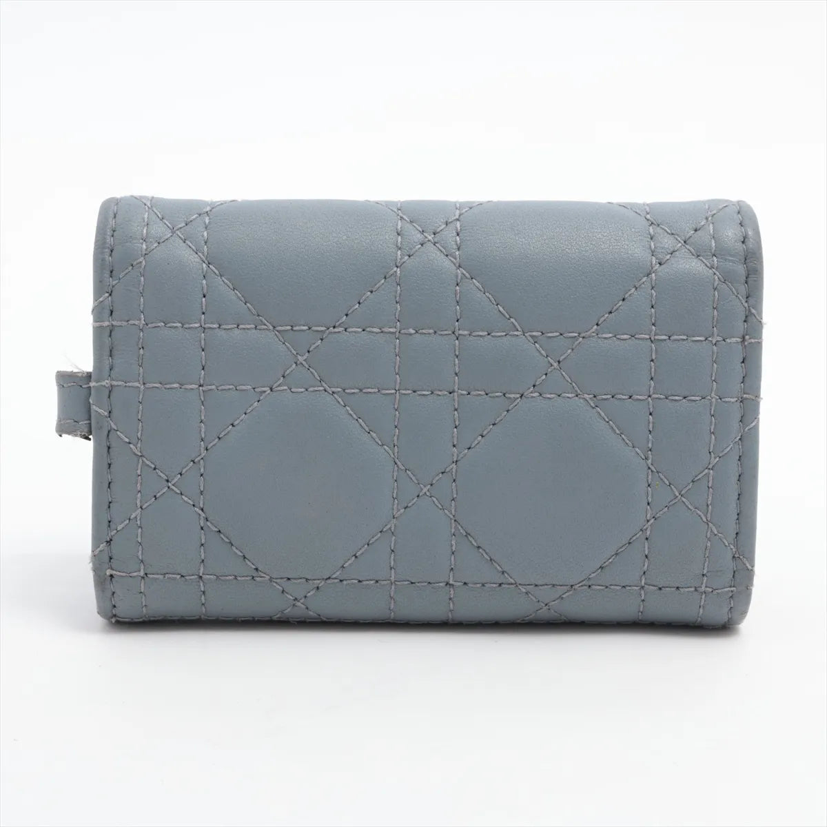 Christian Dior My Dior Cannage Aster Key Case Cloud Blue