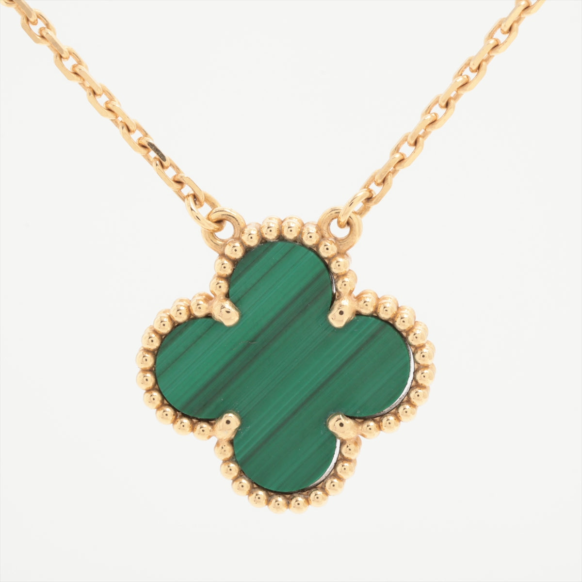 Van Cleef & Arpels Vintage Alhambra Malachite Necklace