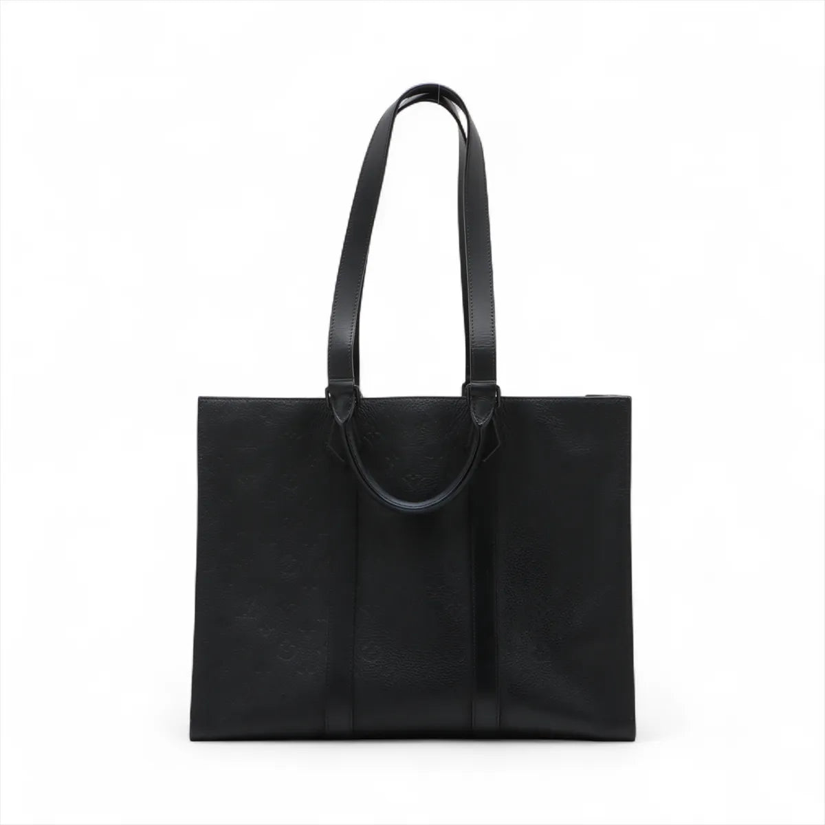 Louis Vuitton Taurillon Monogram Sac Plat 24H Black
