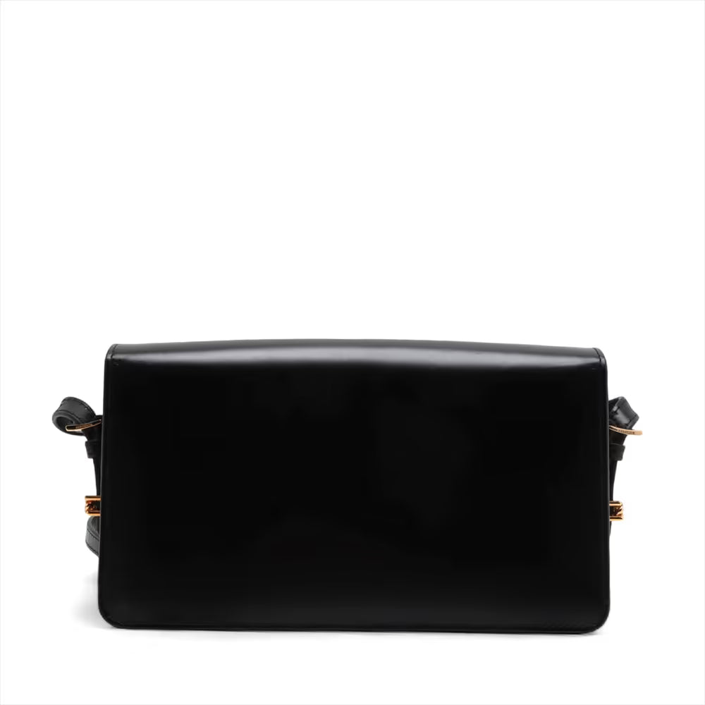 Burberry Grace Leather Shoulder Bag Black