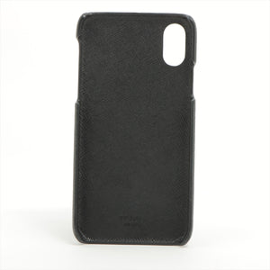 Prada Leather iPhone Case Black