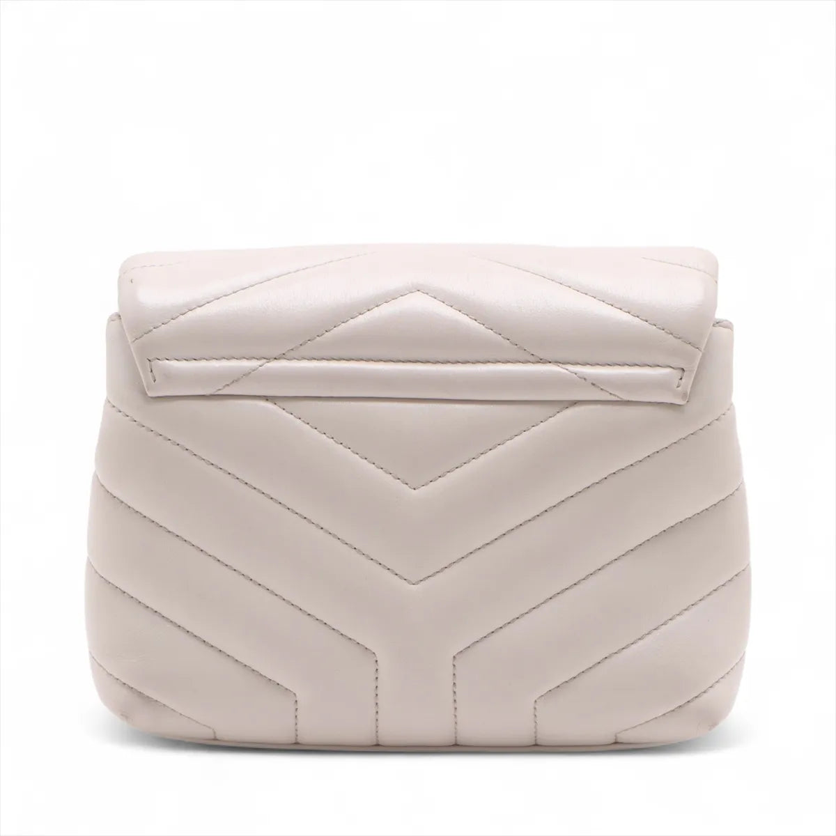 Saint Laurent Paris Loulou Leather Shoulder Bag White
