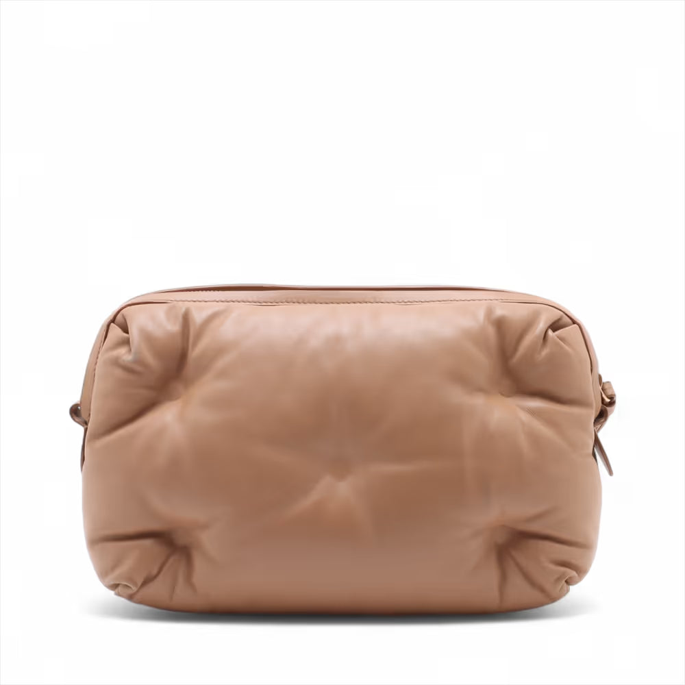 Maison Margiela Glam Slam Leather Shoulder Bag Beige