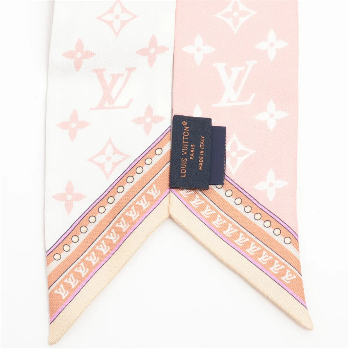Louis Vuitton Monogram Bandeau BB Ultimate Silk Scarf Pink