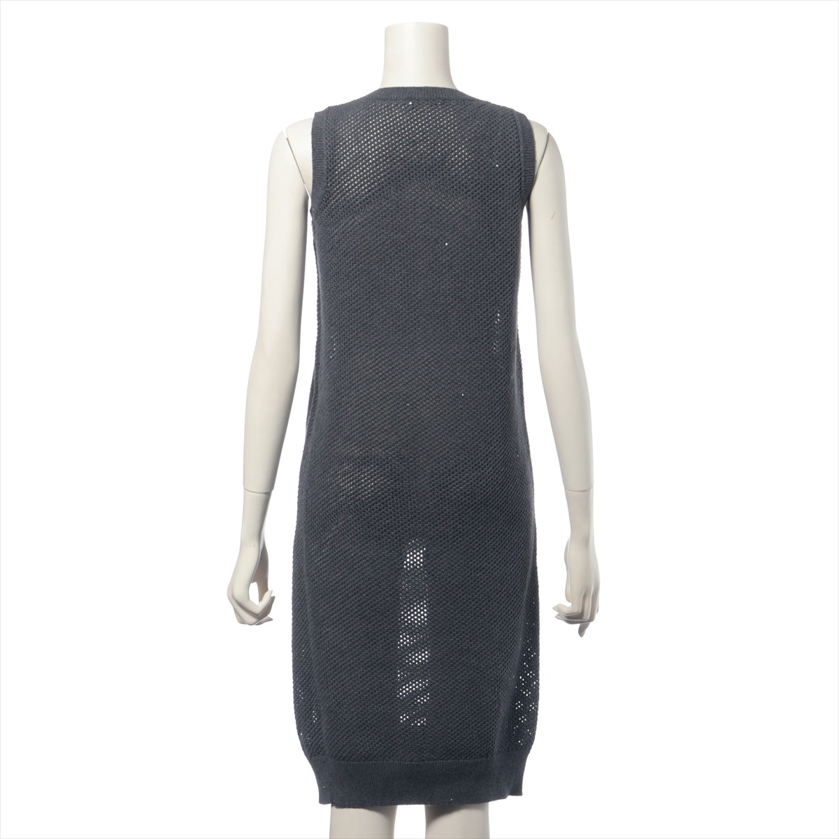 #1 Brunello Cucinelli Crochet Knit Dress Black