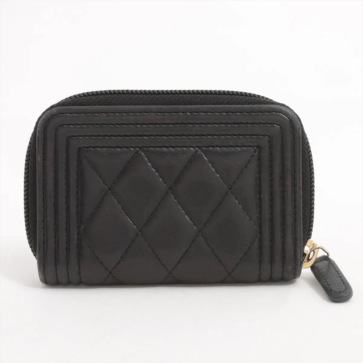 Chanel Boy Chanel Caviar Skin Coin Purse Black