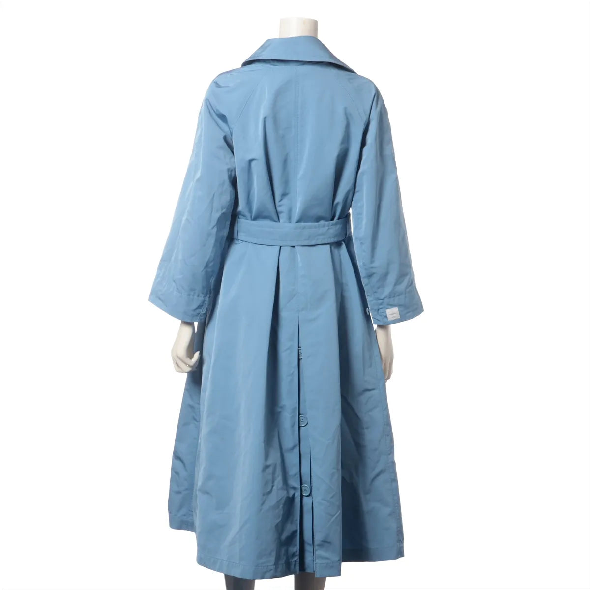 Max Mara Polyester Coat Light Blue