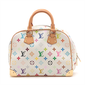 Louis Vuitton Multicolor Trouville Handbag White