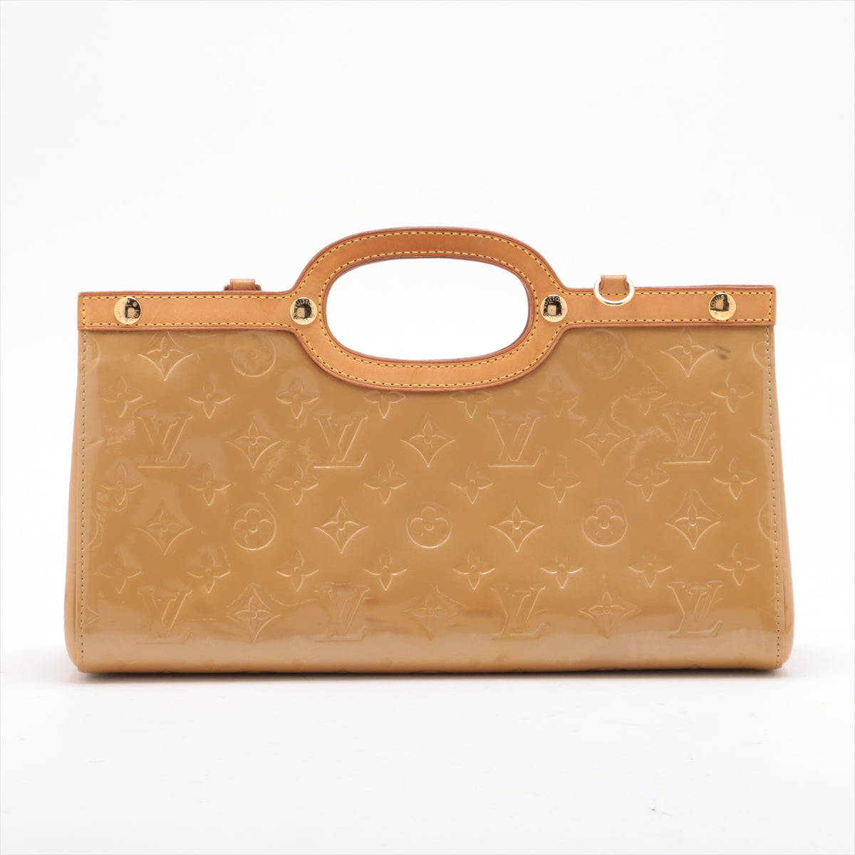 Louis Vuitton Monogram Vernis Roxbury Drive Handbag Camel