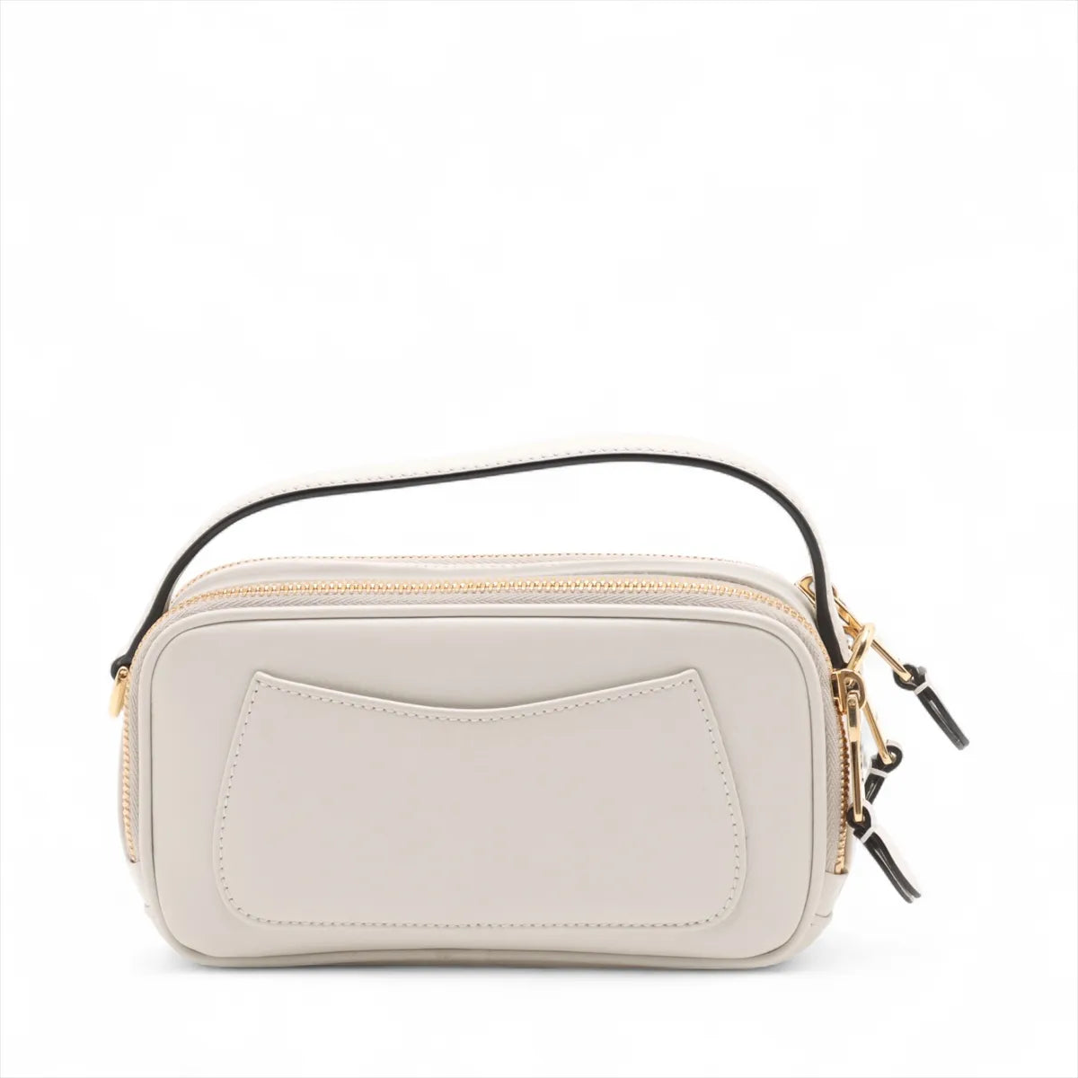 Miu Miu Leather Two-Way Handbag White
