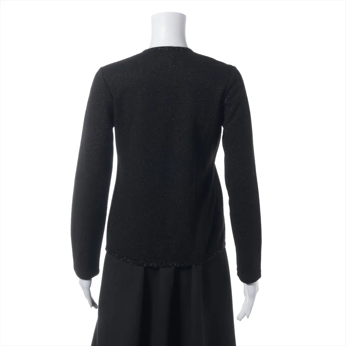 Chanel CC Logo Rayon Cardigan Black