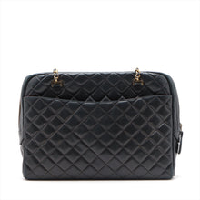 Load image into Gallery viewer, Chanel Matelasse Lambskin Leather Chain Shoulder Bag Black