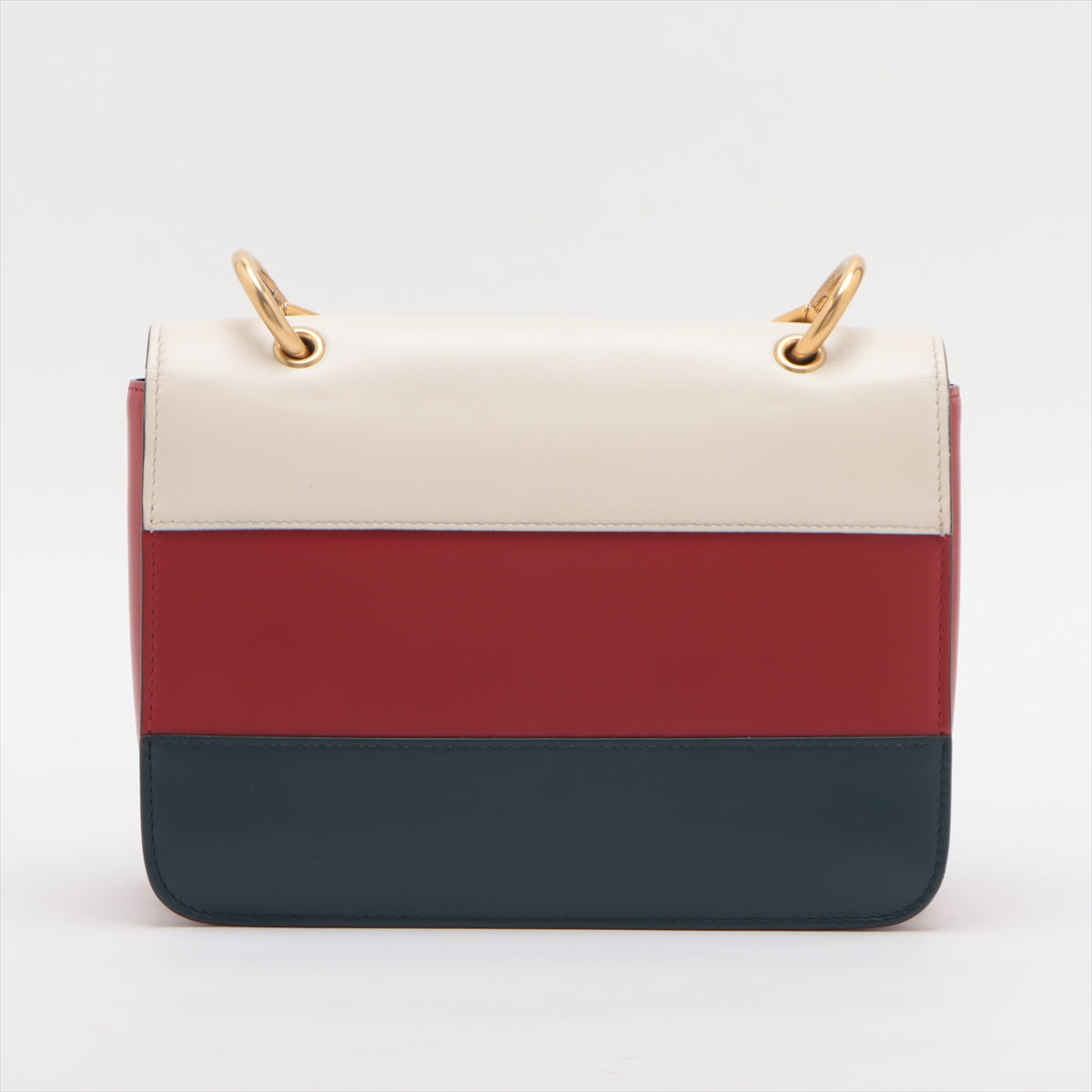 Gucci Queen Margaret Leather Shoulder Bag Tricolor